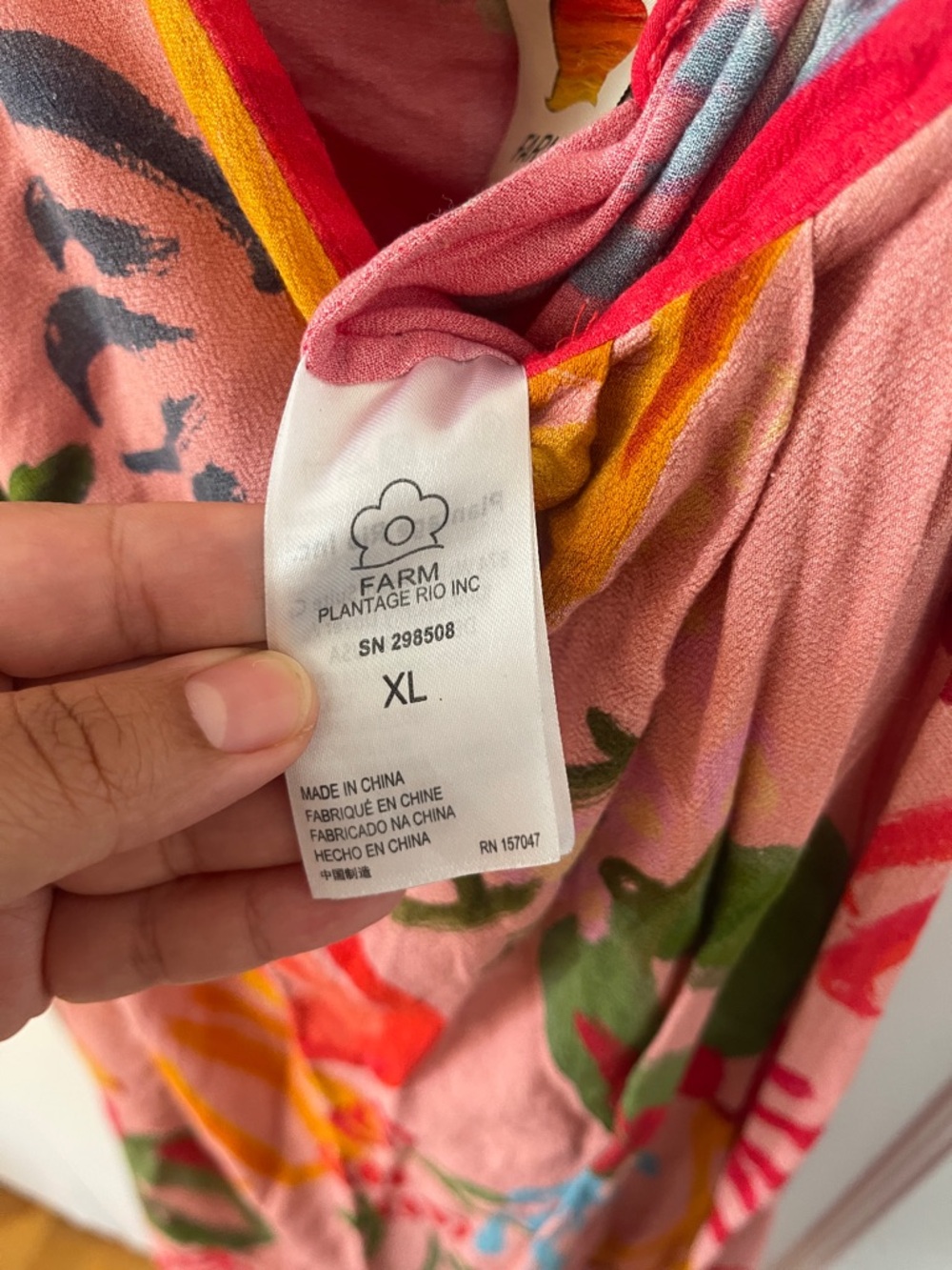 FARM Rio Red & Pink Tropical Wrap Maxi Skirt - Picture 11 of 13